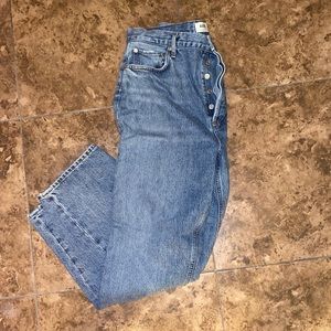 32 waist Agolde button fly high waist jeans
